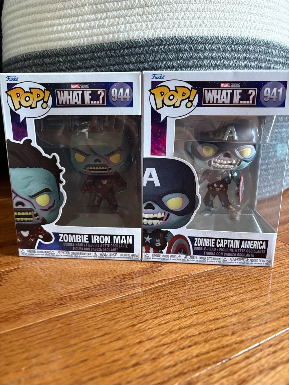 Marvel Zombie Iron Man & Captain America Funko Pop